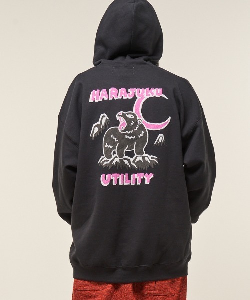 EFFECTEN(エフェクテン)の「mpa3946- Suka pullover hoodie フーディー(ef404-24)(パーカー・メンズ・キャメル/ブラック・XL/L/M)」の1枚目の写真
