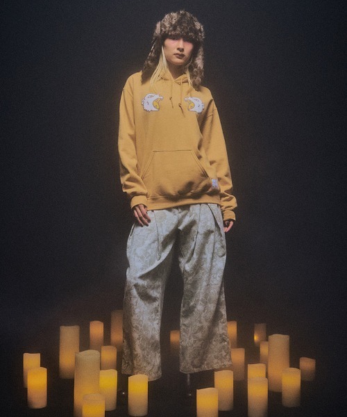 EFFECTEN(エフェクテン)の「mpa3946- Suka pullover hoodie フーディー(ef404-24)(パーカー・メンズ・キャメル/ブラック・XL/L/M)」の3枚目の写真