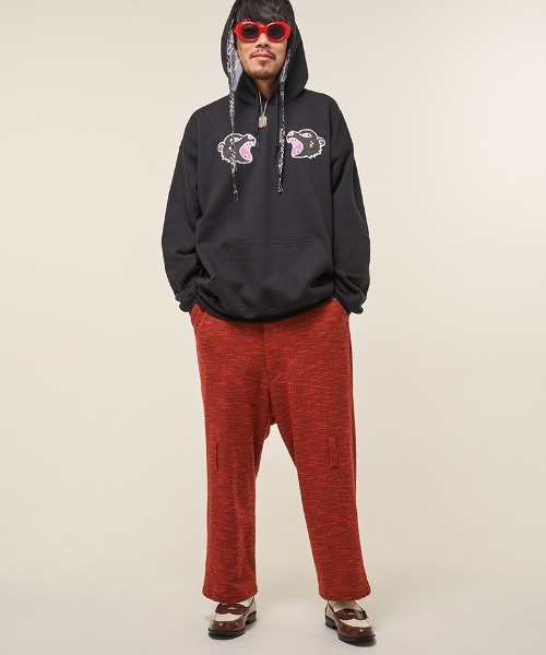 EFFECTEN(エフェクテン)の「mpa3946- Suka pullover hoodie フーディー(ef404-24)(パーカー・メンズ・キャメル/ブラック・XL/L/M)」の5枚目の写真