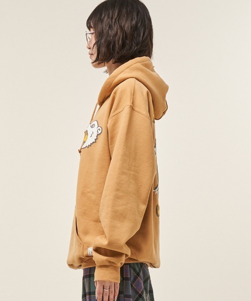 EFFECTEN(エフェクテン)の「mpa3946- Suka pullover hoodie フーディー(ef404-24)(パーカー・メンズ・キャメル/ブラック・XL/L/M)」の8枚目の写真