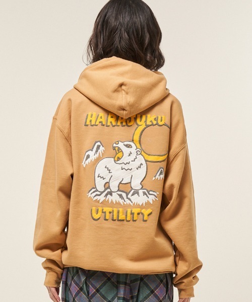 EFFECTEN(エフェクテン)の「mpa3946- Suka pullover hoodie フーディー(ef404-24)(パーカー・メンズ・キャメル/ブラック・XL/L/M)」の9枚目の写真