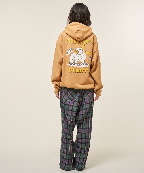 EFFECTEN(エフェクテン)の「mpa3946- Suka pullover hoodie フーディー(ef404-24)(パーカー・メンズ・キャメル/ブラック・XL/L/M)」の11枚目の写真