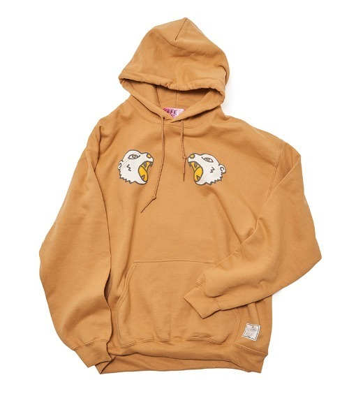 EFFECTEN(エフェクテン)の「mpa3946- Suka pullover hoodie フーディー(ef404-24)(パーカー・メンズ・キャメル/ブラック・XL/L/M)」の14枚目の写真
