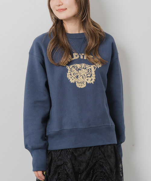 Champion(チャンピオン)の「Champion /チャンピオン REVERSE WEAVE CREW NECK SWEATSH(スウェット・レディース・グレー/ネイビー・LARGE/MEDIUM)」の1枚目の写真
