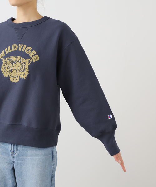 Champion(チャンピオン)の「Champion /チャンピオン REVERSE WEAVE CREW NECK SWEATSH(スウェット・レディース・グレー/ネイビー・LARGE/MEDIUM)」の18枚目の写真