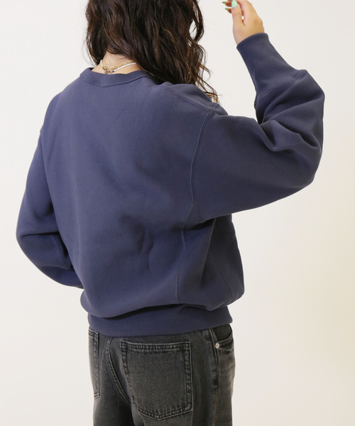 Champion(チャンピオン)の「Champion /チャンピオン REVERSE WEAVE CREW NECK SWEATSH(スウェット・レディース・グレー/ネイビー・LARGE/MEDIUM)」の13枚目の写真