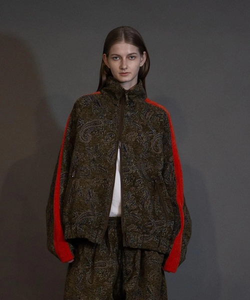 my beautiful landlet(マイビューティフルランドレット)の「【my beautiful landlet】 JACQUARD TRACK JACKET(ブルゾン・メンズ・ブラック/ベージュ/ネイビー・0/1)」の3枚目の写真