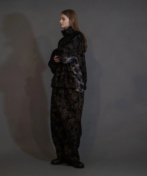 my beautiful landlet(マイビューティフルランドレット)の「【my beautiful landlet】 JACQUARD TRACK JACKET(ブルゾン・メンズ・ブラック/ベージュ/ネイビー・0/1)」の4枚目の写真