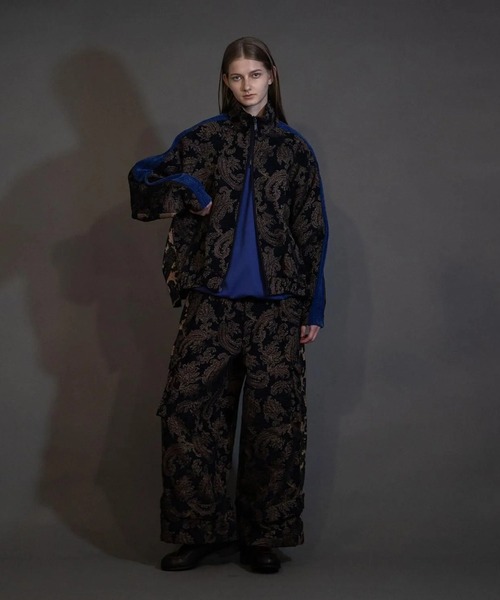 my beautiful landlet(マイビューティフルランドレット)の「【my beautiful landlet】 JACQUARD TRACK JACKET(ブルゾン・メンズ・ブラック/ベージュ/ネイビー・0/1)」の6枚目の写真