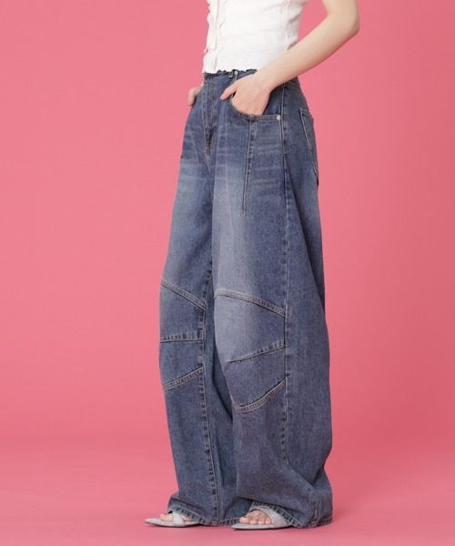 SIS（エスアイエス）の「SIS/エスアイエス/立体バルーンデニム（デニムパンツ・メンズ・ブルー・M/L）」の2枚目の写真