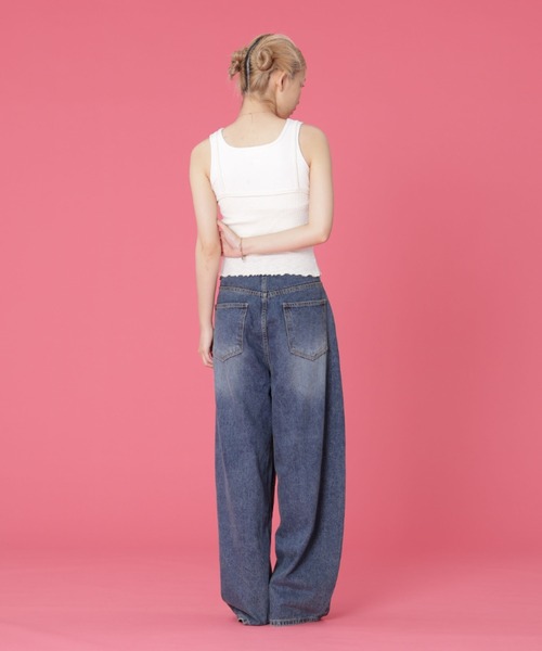 SIS（エスアイエス）の「SIS/エスアイエス/立体バルーンデニム（デニムパンツ・メンズ・ブルー・M/L）」の5枚目の写真