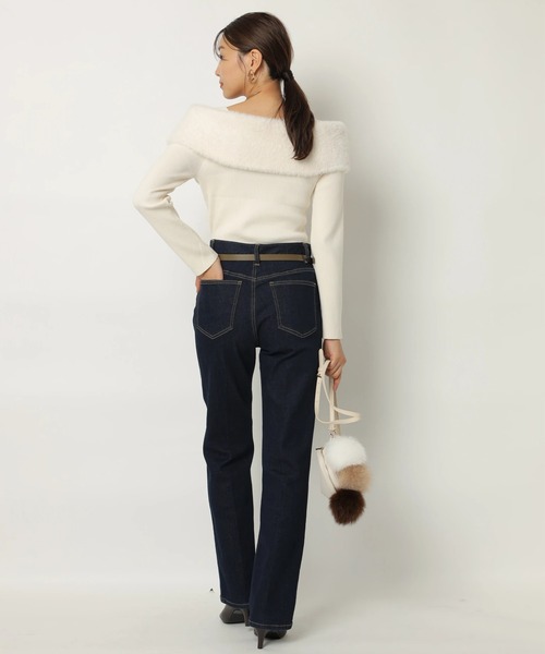 ファーリーオフショルニット（ニット/セーター）｜JUSGLITTY