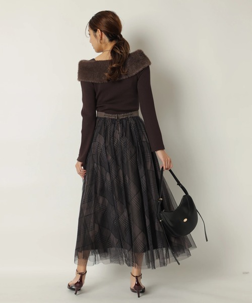 ファーリーオフショルニット（ニット/セーター）｜JUSGLITTY（ジャス