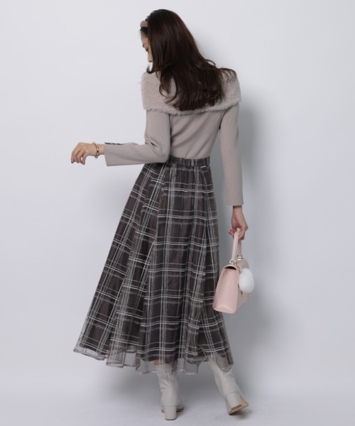 ファーリーオフショルニット（ニット/セーター）｜JUSGLITTY（ジャス