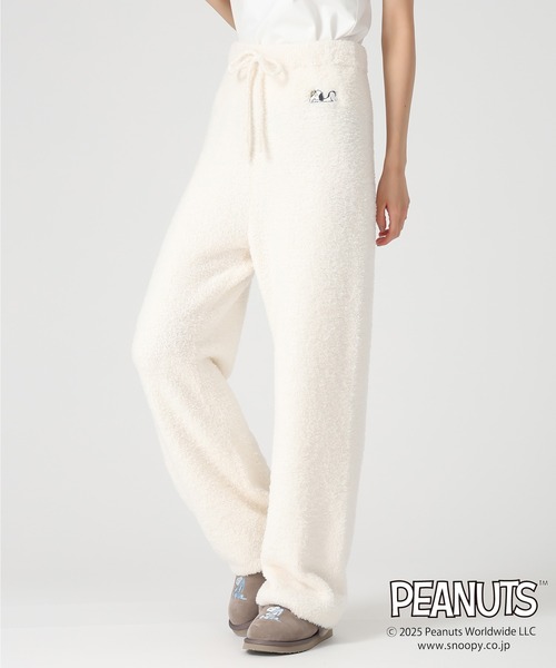 MISCH MASCH(ミッシュマッシュ)の「2025秋冬新作 PEANUTSデザインルームウェアパンツ(その他パンツ・レディース・アイボリー/ピンク・フリ-)」の3枚目の写真