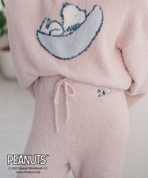 MISCH MASCH(ミッシュマッシュ)の「2025秋冬新作 PEANUTSデザインルームウェアパンツ(その他パンツ・レディース・アイボリー/ピンク・フリ-)」の14枚目の写真