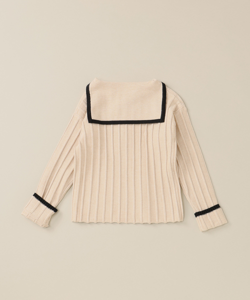 IENA ENFANT（イエナアンファン）の「【＆PAL/アンドパル】別注セーラートップス baby-kids(80cm-120cm)（Tシャツ/カットソー・キッズ・ベージュ/グレー・80/100/110/120）」の14枚目の写真