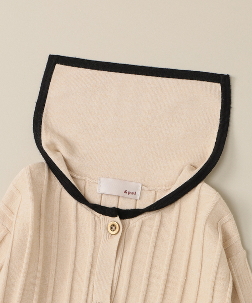 IENA ENFANT（イエナアンファン）の「【＆PAL/アンドパル】別注セーラートップス baby-kids(80cm-120cm)（Tシャツ/カットソー・キッズ・ベージュ/グレー・80/100/110/120）」の20枚目の写真