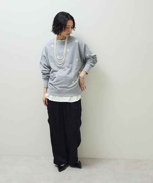 Green　Parks（グリーンパークス）の「【WEB限定】裾ラウンドホワイトインナー（Tシャツ/カットソー・レディース・オフホワイト・MEDIUM/LARGE）」の19枚目の写真