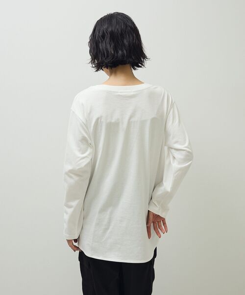 Green Parks(グリーンパークス)の「【WEB限定】裾ラウンドホワイトインナー(Tシャツ/カットソー・レディース・オフホワイト・MEDIUM/LARGE)」の21枚目の写真