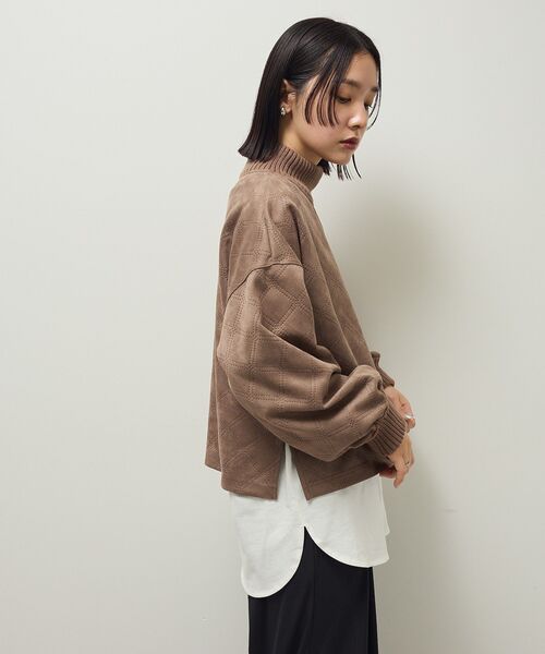 Green　Parks（グリーンパークス）の「【WEB限定】裾ラウンドホワイトインナー（Tシャツ/カットソー・レディース・オフホワイト・MEDIUM/LARGE）」の10枚目の写真