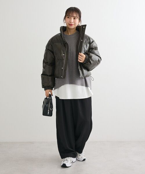 Green　Parks（グリーンパークス）の「【WEB限定】裾ラウンドホワイトインナー（Tシャツ/カットソー・レディース・オフホワイト・MEDIUM/LARGE）」の14枚目の写真