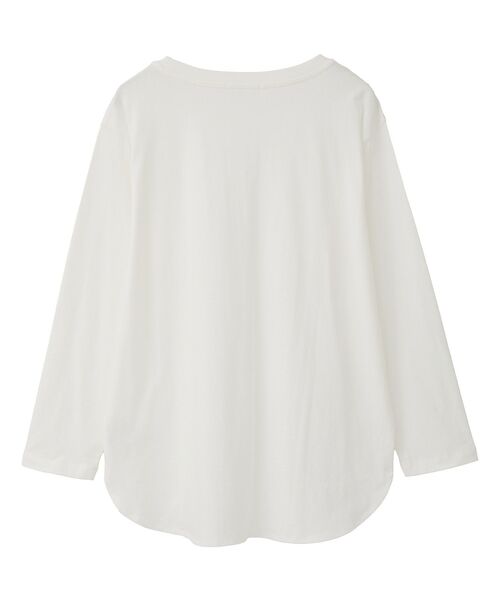 Green　Parks（グリーンパークス）の「【WEB限定】裾ラウンドホワイトインナー（Tシャツ/カットソー・レディース・オフホワイト・MEDIUM/LARGE）」の21枚目の写真