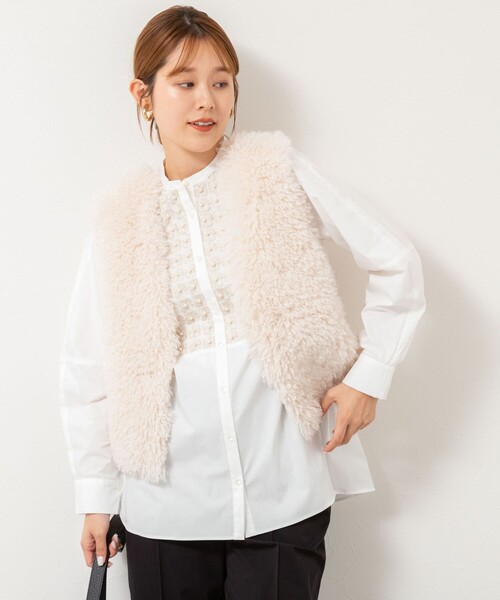 NOLLEY’S(ノーリーズ)の「【SOI-MeME/ソワメム】パールラメレースブラウス(シャツ/ブラウス・レディース・ブラック/キナリ・38)」の17枚目の写真