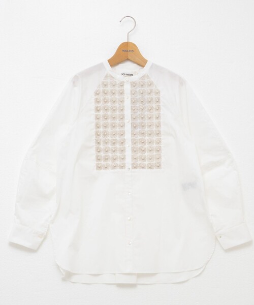 NOLLEY’S(ノーリーズ)の「【SOI-MeME/ソワメム】パールラメレースブラウス(シャツ/ブラウス・レディース・ブラック/キナリ・38)」の18枚目の写真