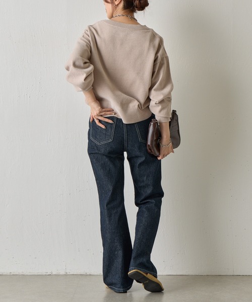 COLONY 2139（コロニートゥーワンスリーナイン）の「ベロアモールクループルオーバー（ニット/セーター・レディース・ブラック/レッド/グレー/ブルー/ベージュ・FREE）」の16枚目の写真