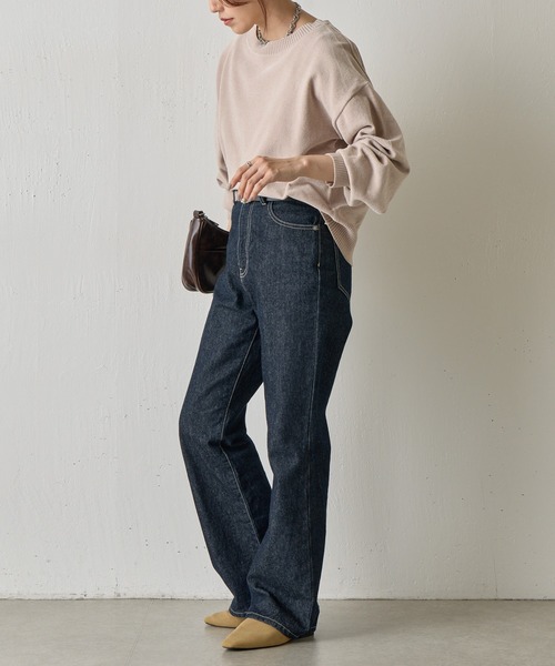 COLONY 2139（コロニートゥーワンスリーナイン）の「ベロアモールクループルオーバー（ニット/セーター・レディース・ブラック/レッド/グレー/ブルー/ベージュ・FREE）」の17枚目の写真