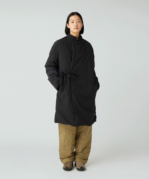 Snow Peak（スノーピーク）の「Snow Peak / Garment Dyed Down Coat ガーメントダイダウンコート（ダウンジャケット/コート・メンズ・ネイビー/ブラック・S/M/L/XL/1）」の4枚目の写真