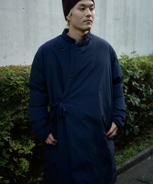Snow Peak（スノーピーク）の「Snow Peak / Garment Dyed Down Coat ガーメントダイダウンコート（ダウンジャケット/コート・メンズ・ネイビー/ブラック・S/M/L/XL/1）」の19枚目の写真