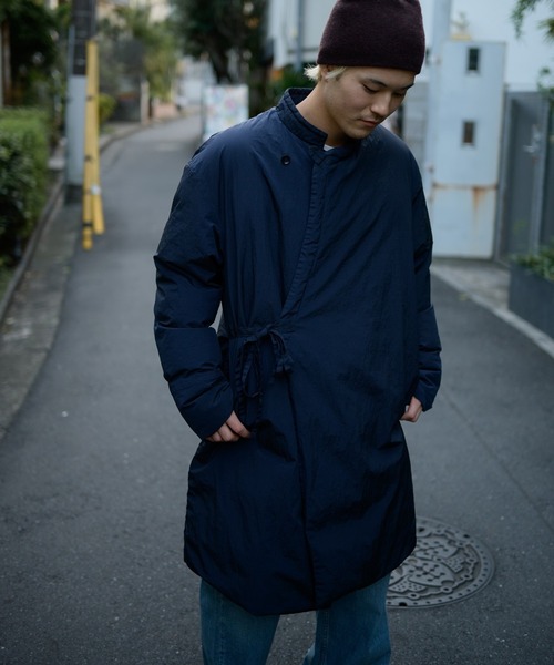 Snow Peak（スノーピーク）の「Snow Peak / Garment Dyed Down Coat ガーメントダイダウンコート（ダウンジャケット/コート・メンズ・ネイビー/ブラック・S/M/L/XL/1）」の20枚目の写真