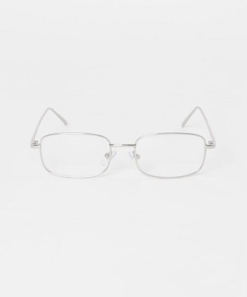 SMELLY(スメリー)の「メタルスクエアダテメガネ(メガネ・レディース・シルバー/ゴールド・-)」の5枚目の写真