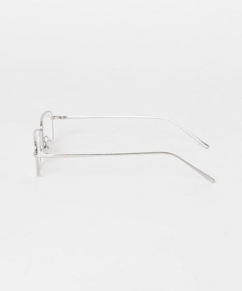 SMELLY(スメリー)の「メタルスクエアダテメガネ(メガネ・レディース・シルバー/ゴールド・-)」の6枚目の写真