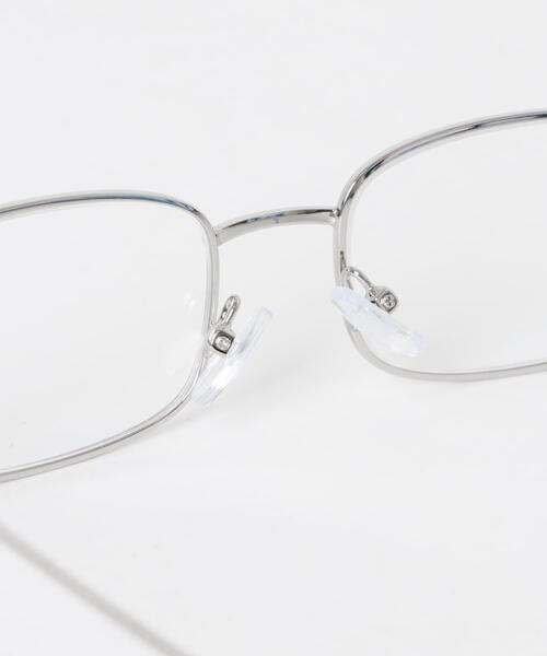 SMELLY(スメリー)の「メタルスクエアダテメガネ(メガネ・レディース・シルバー/ゴールド・-)」の8枚目の写真