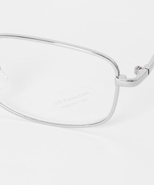 SMELLY(スメリー)の「メタルスクエアダテメガネ(メガネ・レディース・シルバー/ゴールド・-)」の9枚目の写真