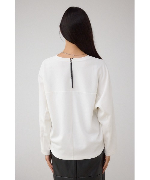 AZUL by moussy(アズールバイマウジー)の「コクーンカットロングスリーブトップス(Tシャツ/カットソー・レディース・オフホワイト/チャコールグレー/ブラック/ブラウン・FREE)」の17枚目の写真