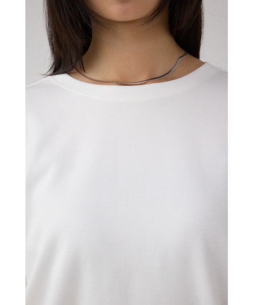 AZUL by moussy(アズールバイマウジー)の「コクーンカットロングスリーブトップス(Tシャツ/カットソー・レディース・オフホワイト/チャコールグレー/ブラック/ブラウン・FREE)」の18枚目の写真