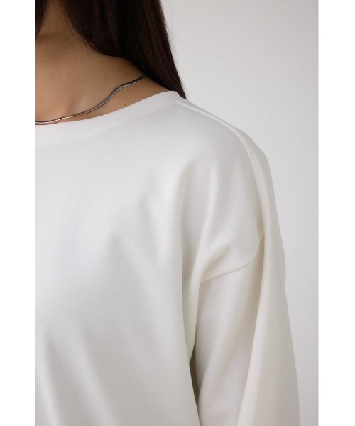 AZUL by moussy(アズールバイマウジー)の「コクーンカットロングスリーブトップス(Tシャツ/カットソー・レディース・オフホワイト/チャコールグレー/ブラック/ブラウン・FREE)」の20枚目の写真
