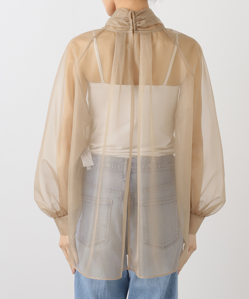 ブライトオーガンジーボウタイブラウス（シャツ/ブラウス