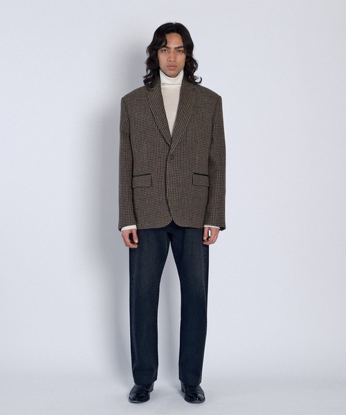 TANAKA（タナカ）の「SCULPTURE JACKET（テーラードジャケット・メンズ・チェック・M）」の2枚目の写真