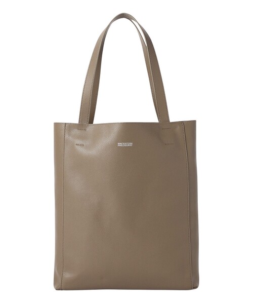 MACKINTOSH PHILOSOPHY(マッキントッシュ フィロソフィー)の「シンセティックシュリンクレザー バーチカルトート(トートバッグ・メンズ・ブラック/グレー系その他2・FREE)」の2枚目の写真