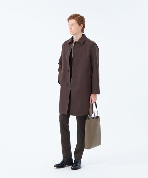 MACKINTOSH PHILOSOPHY(マッキントッシュ フィロソフィー)の「シンセティックシュリンクレザー バーチカルトート(トートバッグ・メンズ・ブラック/グレー系その他2・FREE)」の5枚目の写真