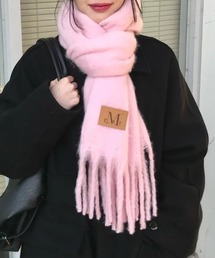 マフラー（ピンク/桃色系・ブランドロゴ）ファッション通販