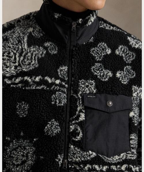 POLO RALPH LAUREN（ポロ ラルフ ローレン）の「バンダナパターンド ハイブリッド ジャケット（その他アウター・メンズ・ブラック系1・M/L/S/XS/XXL/XL）」の5枚目の写真