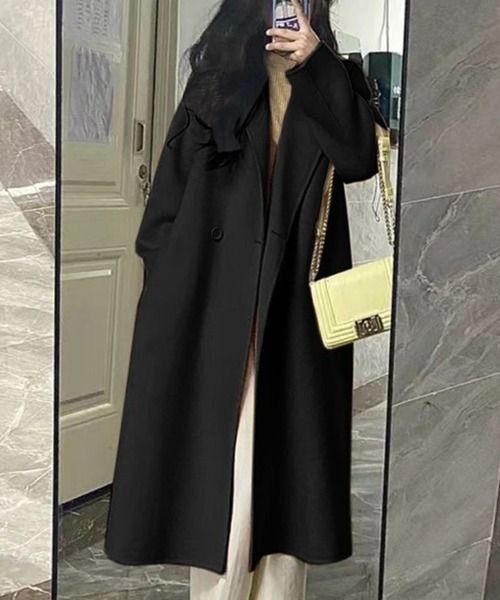 SallyLunn(サリーラン)の「テーラードロングコート(その他アウター・レディース・アイボリー/ブラック/グレー・MEDIUM/LARGE)」の5枚目の写真