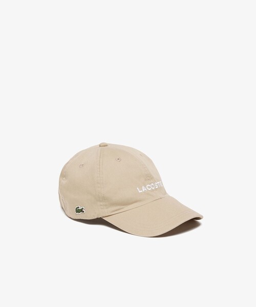 LACOSTE（ラコステ）の「ウォッシュドツイルローキャップ（キャップ・メンズ・ベージュ/ブラック・58cm）」の15枚目の写真