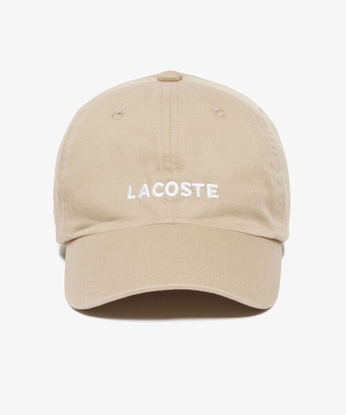 LACOSTE（ラコステ）の「ウォッシュドツイルローキャップ（キャップ・メンズ・ベージュ/ブラック・58cm）」の13枚目の写真